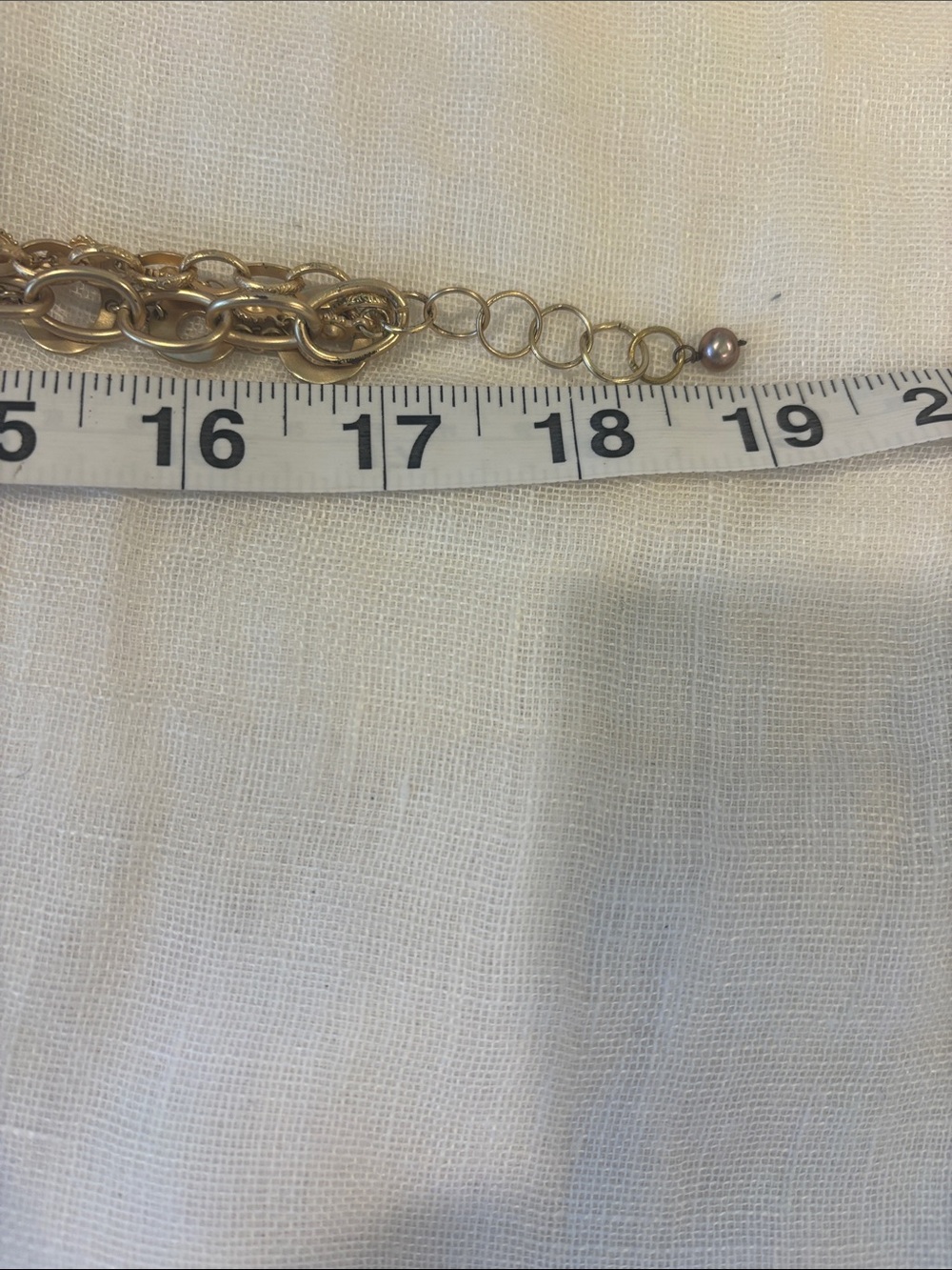 Multi-Layer Gold Disc Chain Necklace - Picture 5 of 5